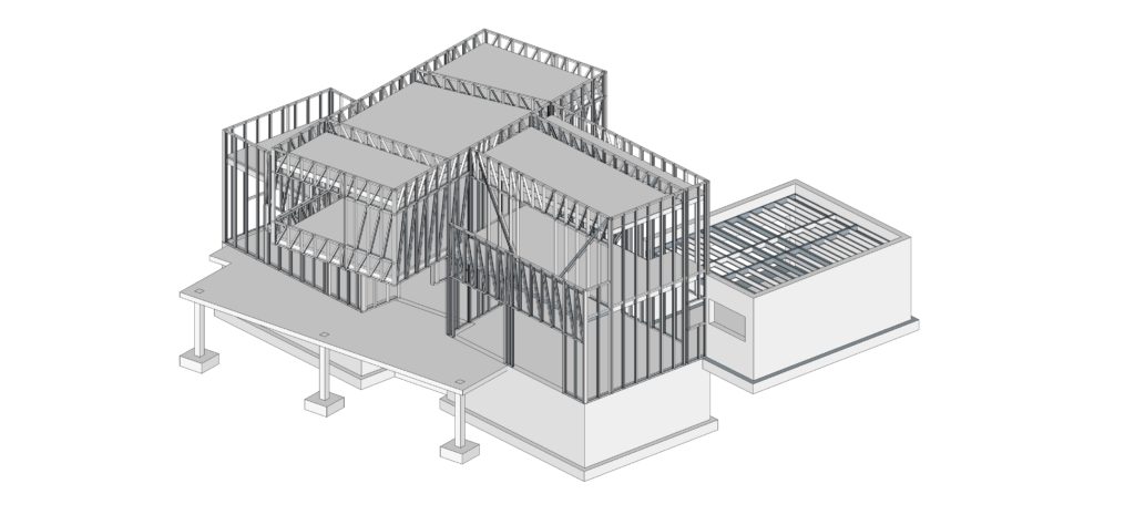 esquema estructural steel framing